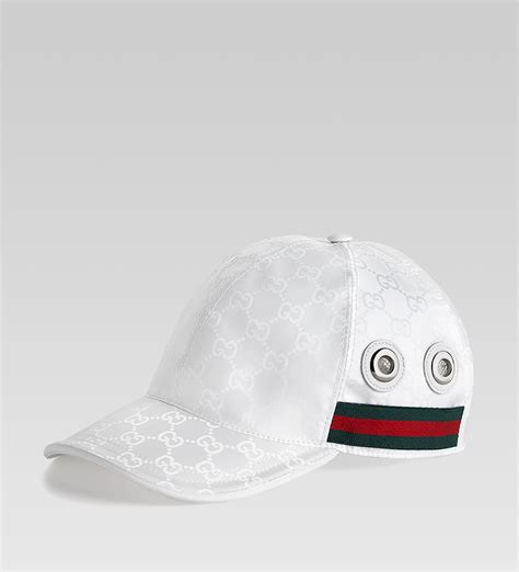 gucci baseball cap outfit|white gucci hats for men.